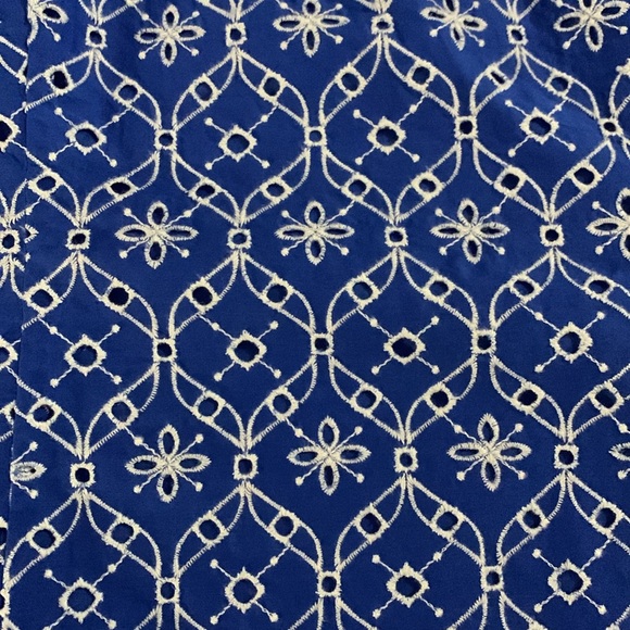 BNWT Lilly Pulitzer size 16 one shoulder blue/white top SUPER CUTE! - Picture 2 of 7